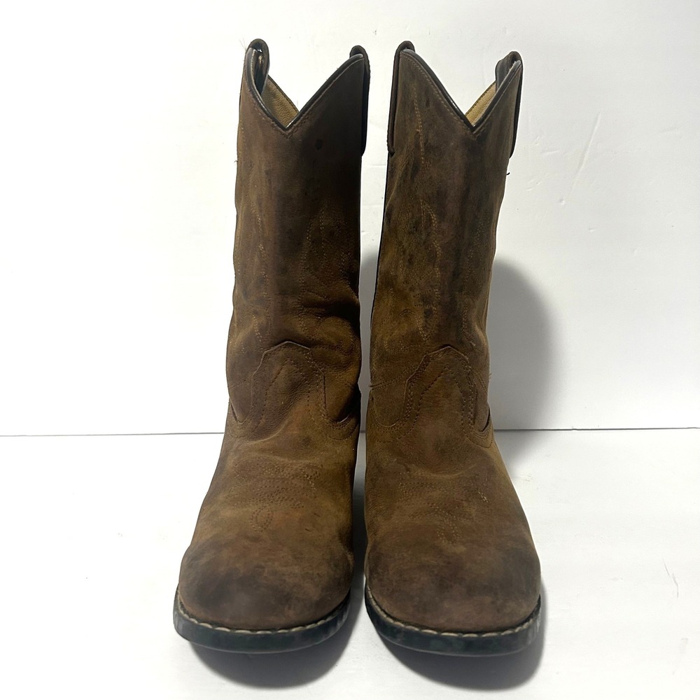 Masterson Boot Co Western Boots Women 6 Brown Leather Roper RB2000Y - Picture 2 of 9